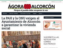 Tablet Screenshot of agora-alcorcon.org